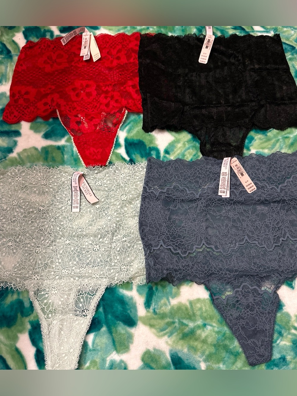 Lot of 4 Pairs Of Victoria’s Secret High Waisted Thong Panties,S,NWT